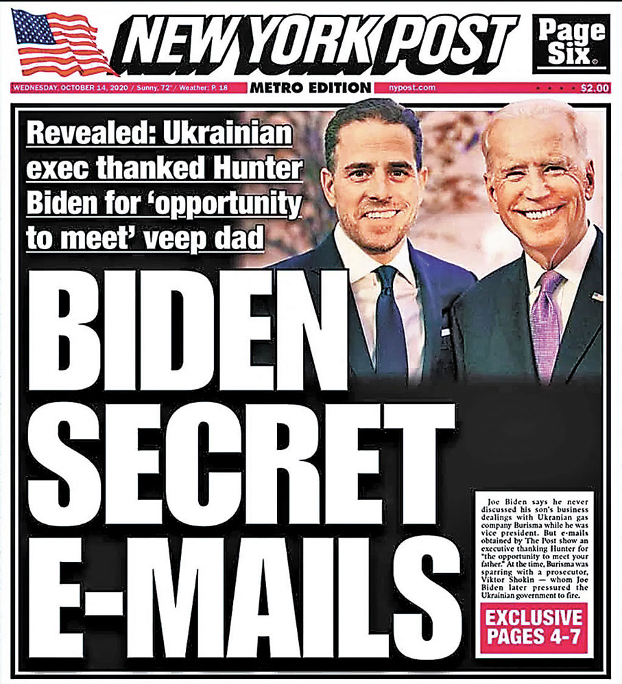 ●Mark Simon 承認有出錢搞「流料報告」，更顯他為美國反華勢力的代理人。圖為有份散播有關流料的《紐約郵報》。 資料圖片