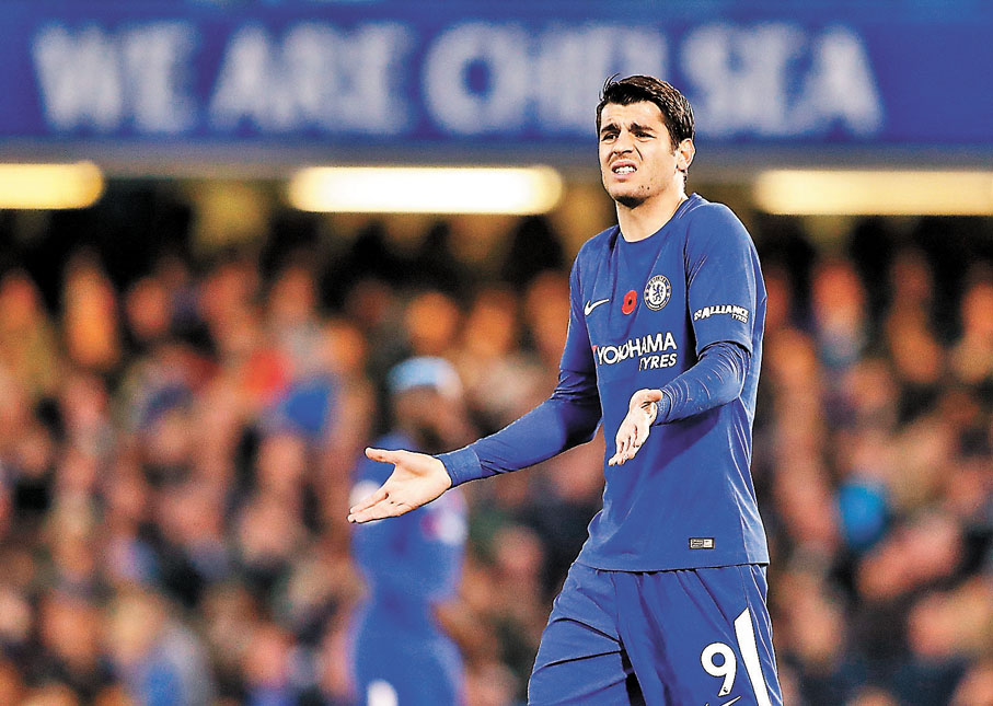 ●艾華路莫拉達在穿上9號波衫的第一季，48場比賽只入了15球。 美聯社