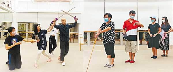 ●羅家英指導及為新秀們示範《白蛇傳》中的《遊湖》和《斷橋》身段。