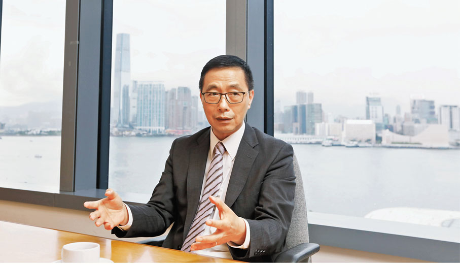 ●教育局局長楊潤雄指出，在新學年開始重塑香港教育的方向。 香港文匯報記者 攝