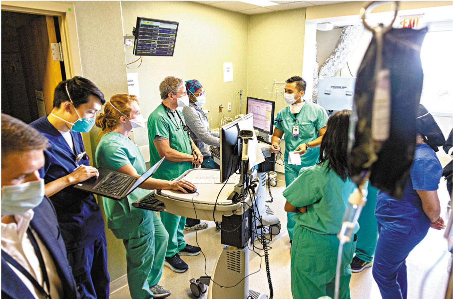 ●路州醫院爆滿，難以疏散病人。 美聯社