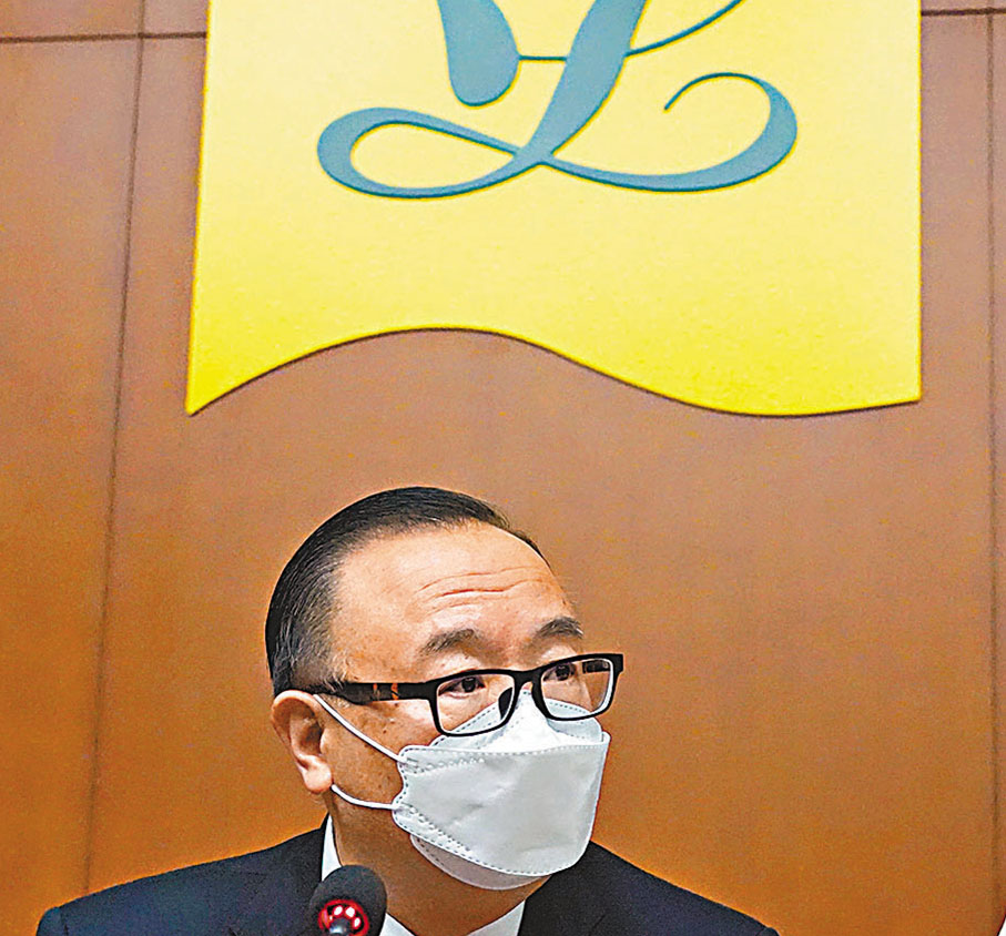 ● 立法會建制派召集人廖長江。 香港文匯報記者 攝