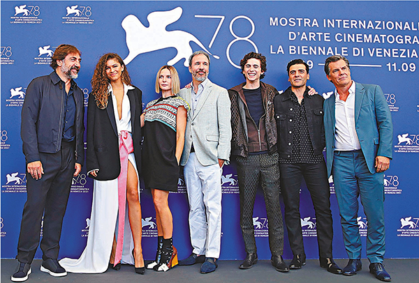 ● 《沙丘》劇組終於在威尼斯電影節上亮相。 路透社