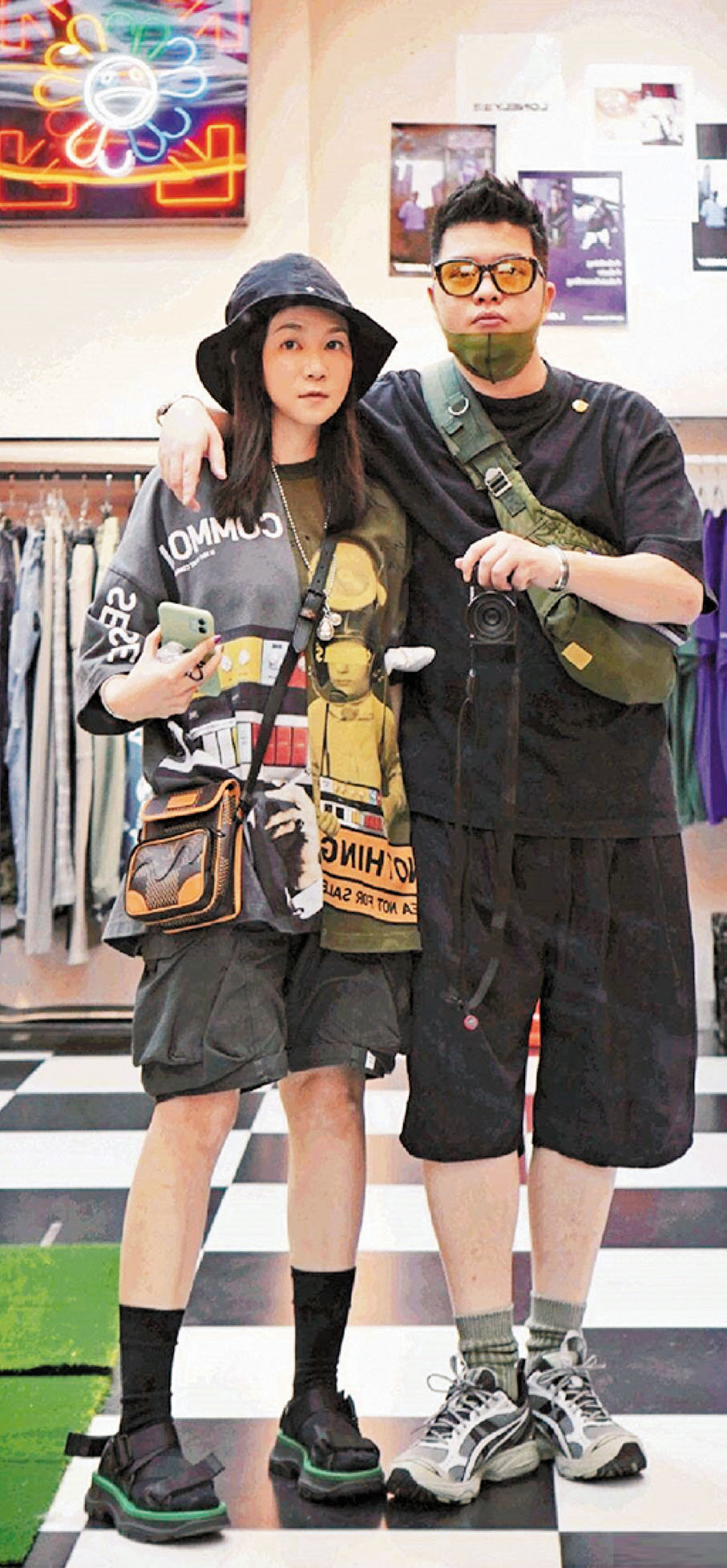 ● Hanson（右）和Anna（左）在廣州開店6年多。 網上圖片