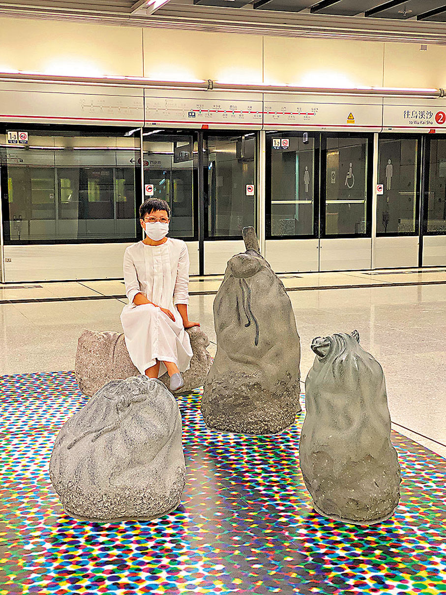 ●創作者林嵐幾乎每日在此地經過，與作品情感共融。