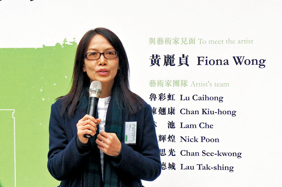 ●黃麗貞利用陶瓷浮雕重新詮釋宋代的畫作。 資料圖片