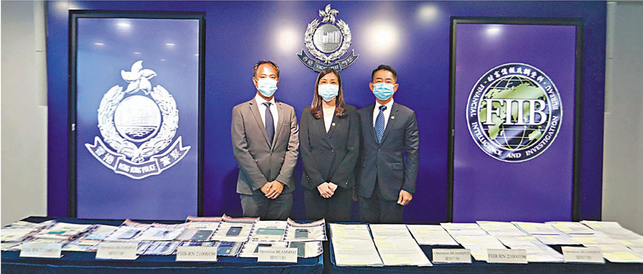 ●香港警方交代聯同內地執法部門搗破一個跨境洗黑錢集團詳情。香港文匯報記者 攝
