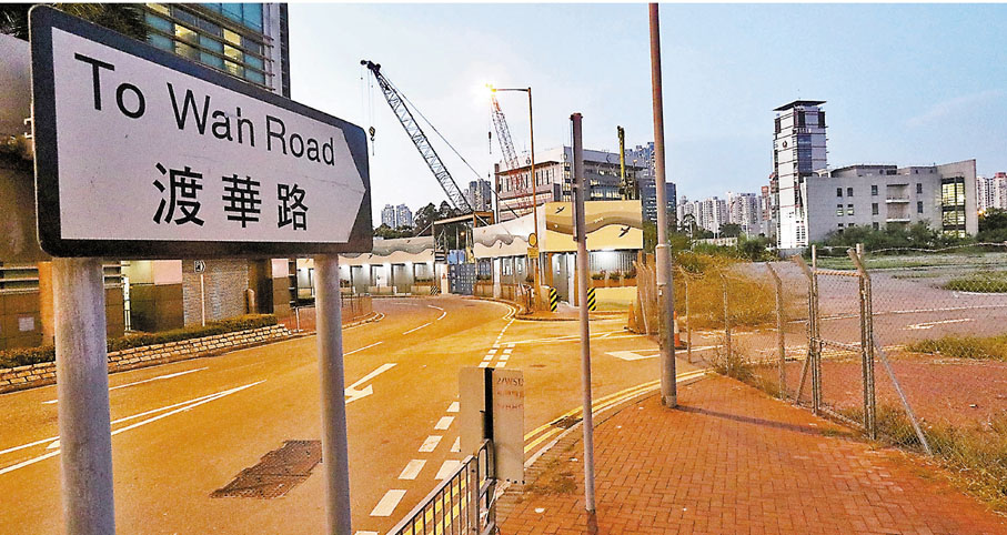 ● 涉沉降地盤位置。 香港文匯報記者  攝