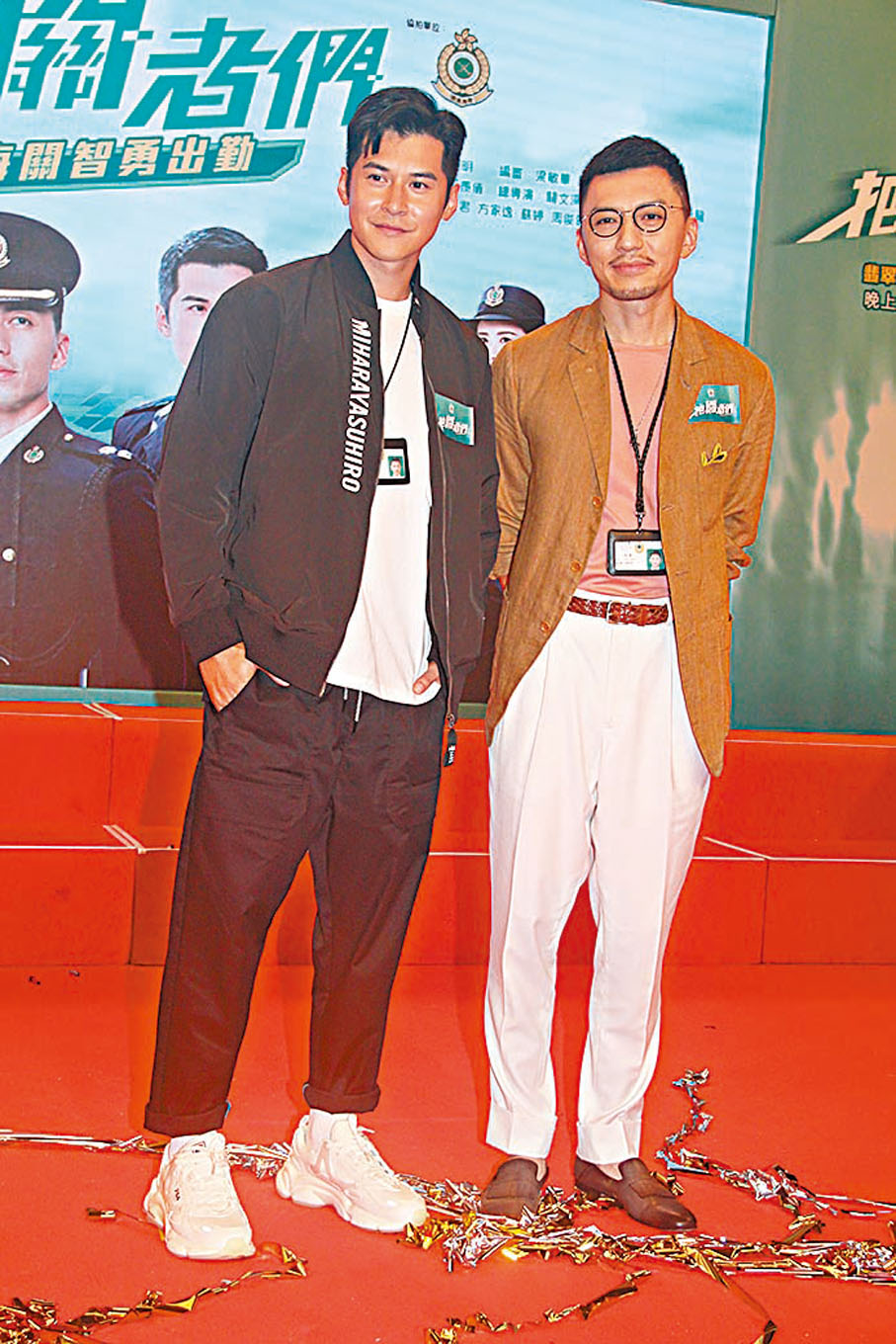●陳家樂（左）與袁偉豪首度合作拍劇。