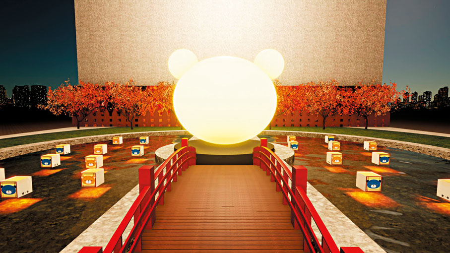 ●巨型「熊仔頭」月亮