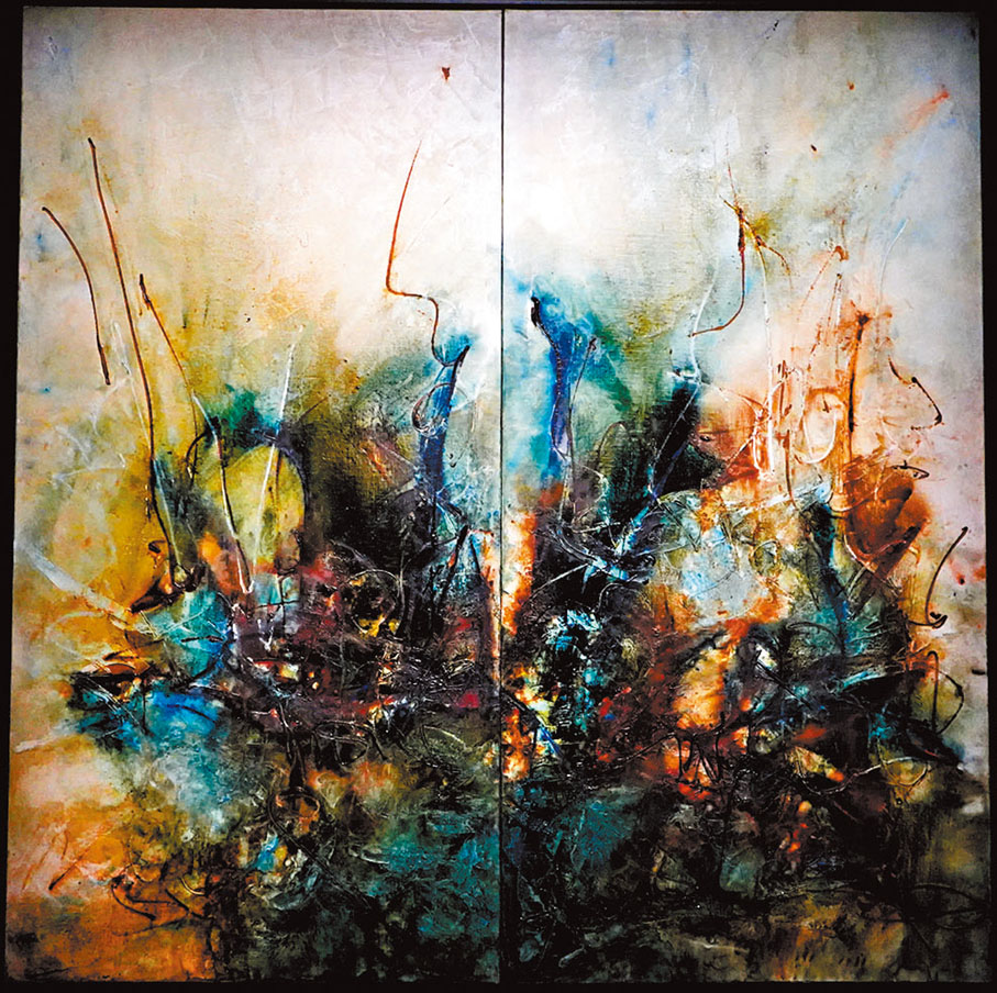 ●作品《隨風飄逝》。