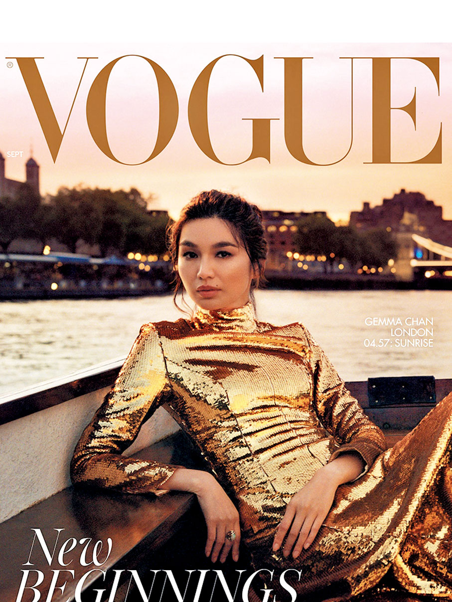 ●英國香港移民第二代Gemma Chan成為2021年英國《Vogue》9月號首位華裔封面人物。 作者供圖