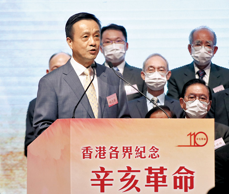 ●中國和平統一促進會香港總會會長姚志勝  香港文匯報記者 攝