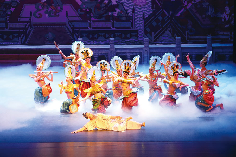 ●舞劇《絲路花雨》劇照。   敦煌宣傳部供圖