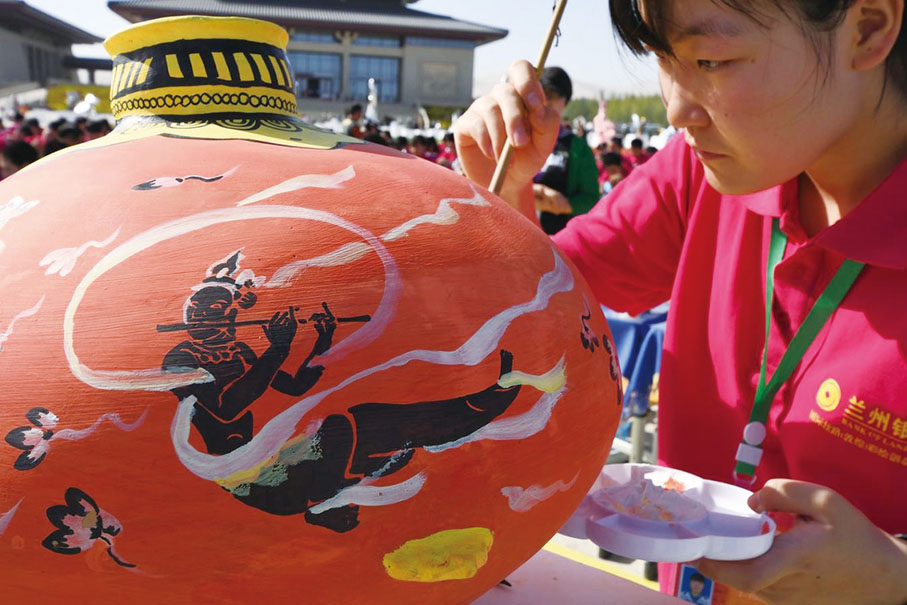 ●文博會已成為文化盛會。　 甘肅省文博局供圖