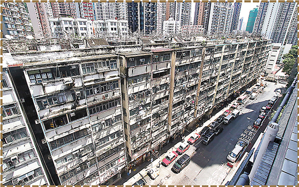●市建局指，「兼善里/福華街」項目日後預計可提供1,000個住宅單位。香港文匯報記者  攝