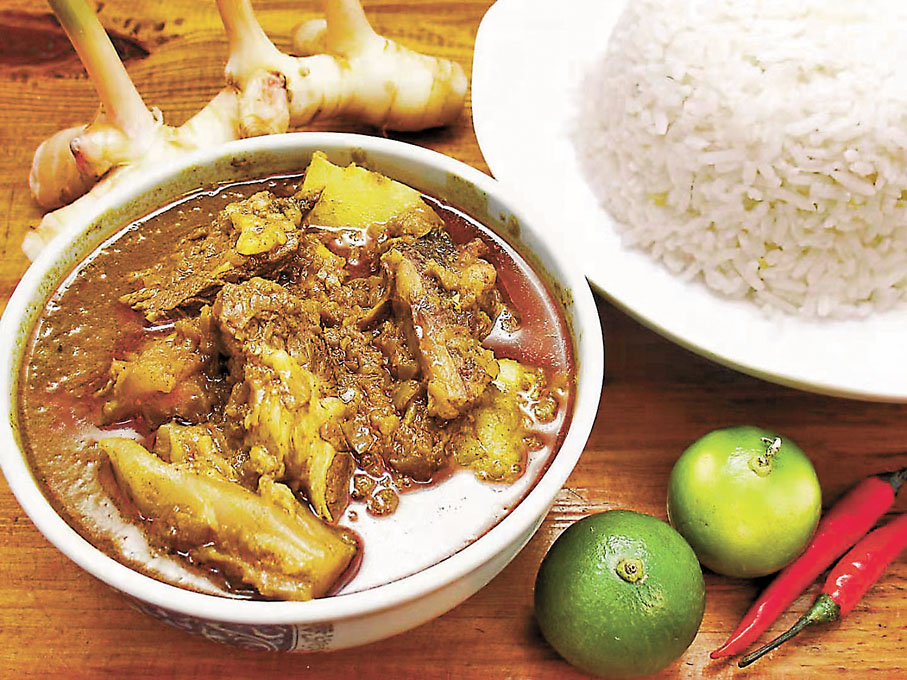 地道港式牛腩套餐。香港文匯報記者姚進 攝