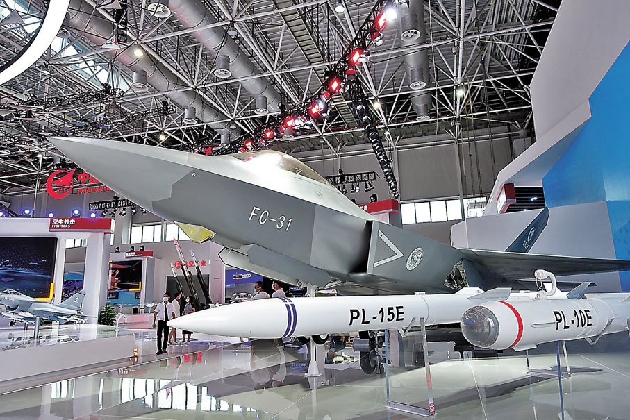 PL-15E導彈。香港文匯報記者盧靜怡  攝