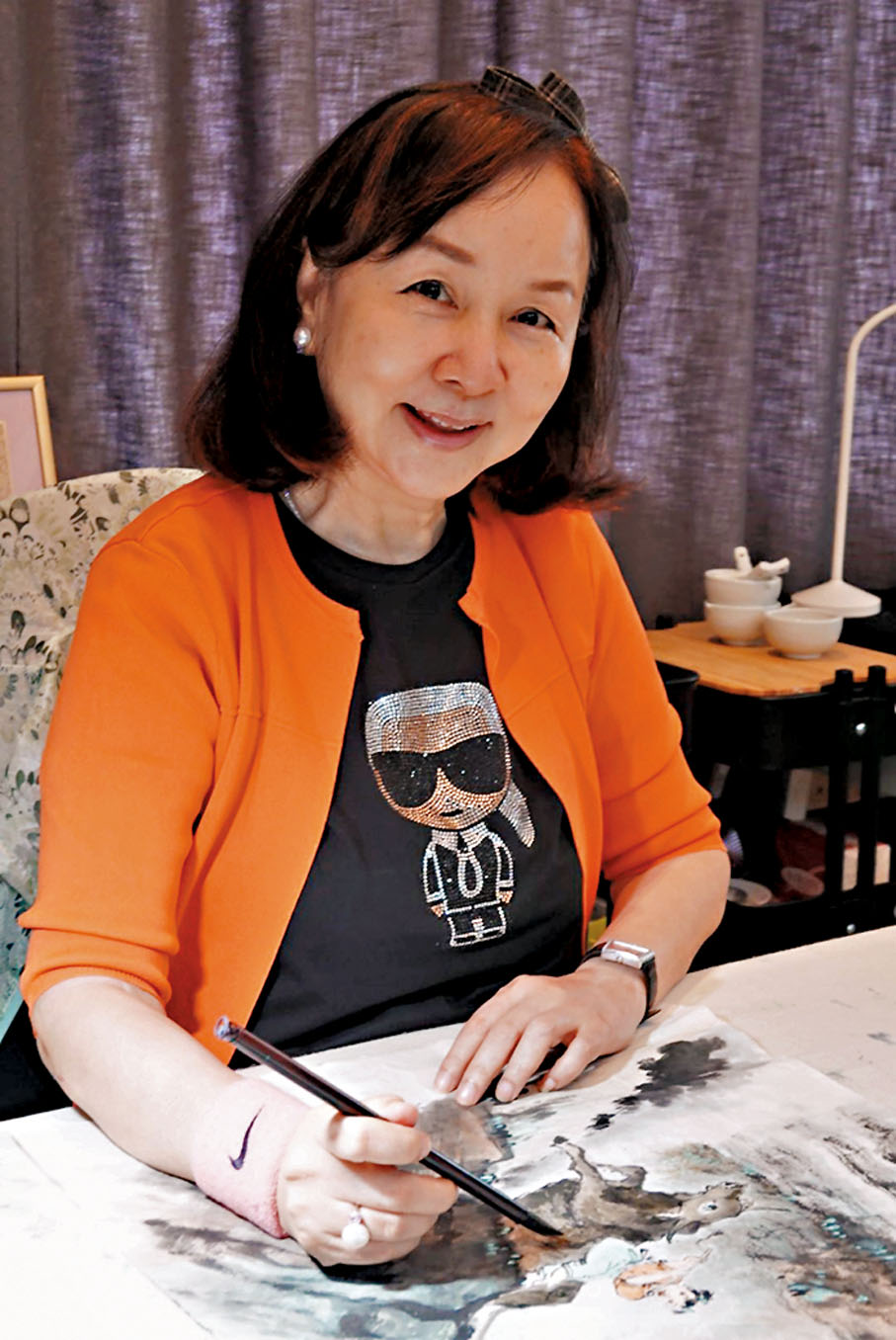 ●黃湘詅認為女性畫家的作品更多表達自己的內心。