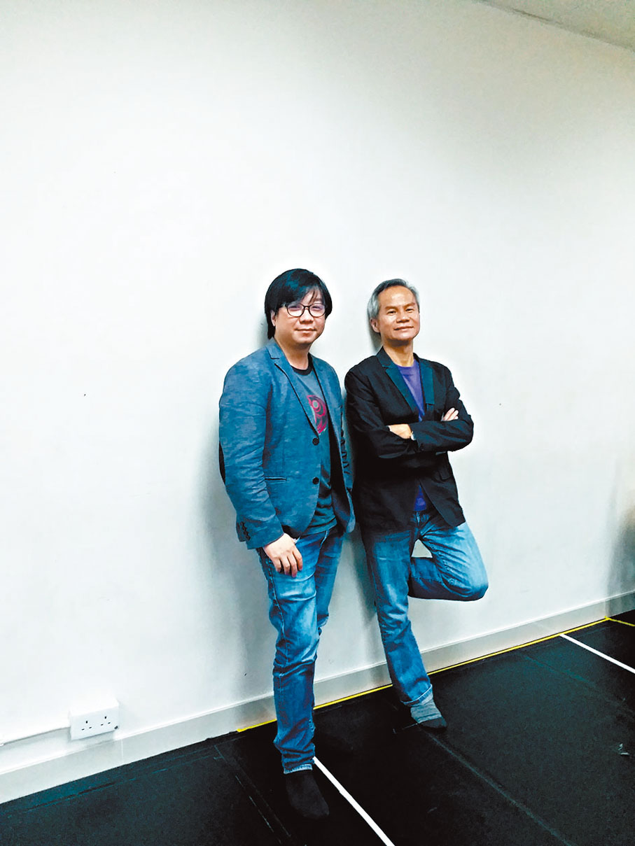 ●鄧樹榮（右）與彭子傑分享了對Art Tech的看法。 攝影：朱慧恩