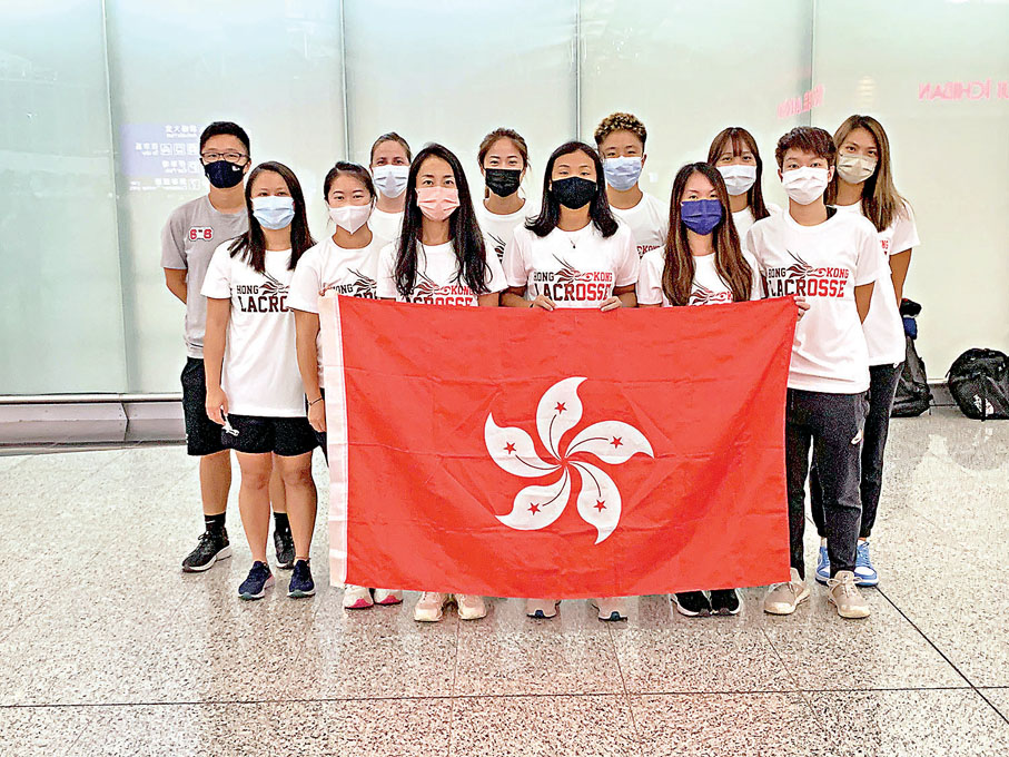 ●港隊出發飛赴克羅地亞。  香港棍網球總會圖片