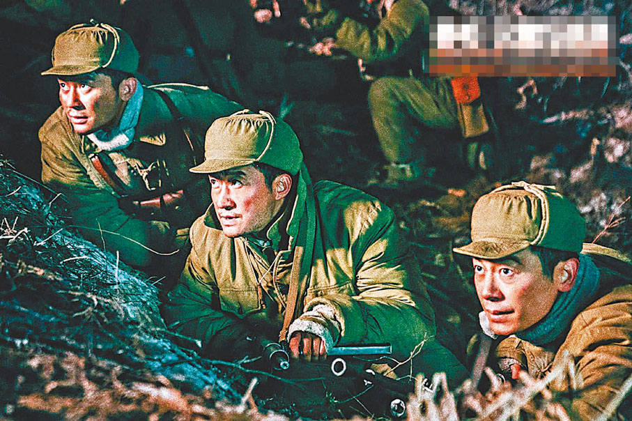 ●左起：李晨、吳京、朱亞文。