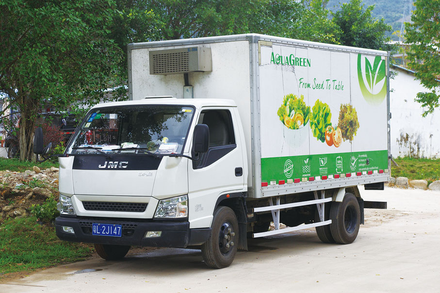 ●Aqua Green致力減少碳排放，運輸車隊從產地以陸路輸港，22-24小時內運到餐廳及零售點。