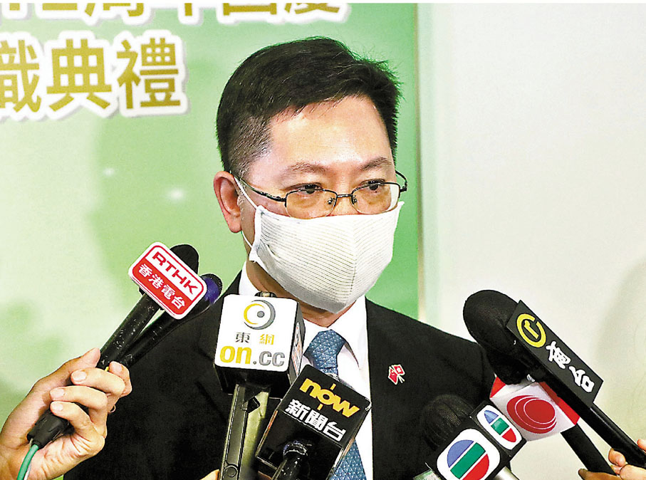 ●薛永恒表示，是時候準備與內地重新恢復正常通關。 香港文匯報記者  攝