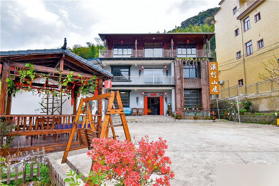 ●位於安徽省黃山市翡翠谷的溪竹山居。 網上圖片