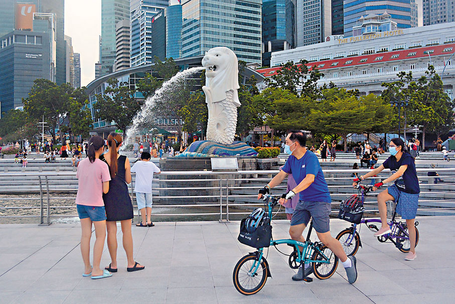 ● 新加坡近日確診個案持續上升。 美聯社