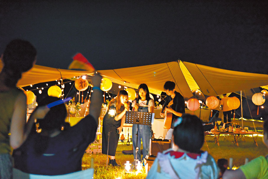 ●精緻露營給都市客提供新的社交場所。 受訪者供圖