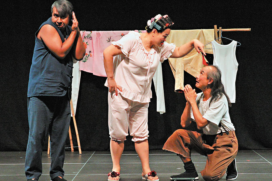 ●聾人演員有敏銳的肢體表現力。