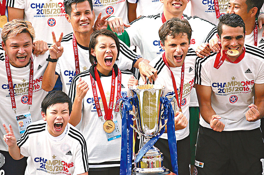 ●陳婉婷於2016年率東方奪港超冠軍。 資料圖片