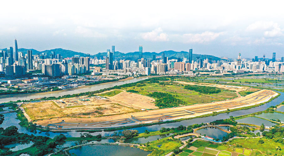 ● 落馬洲河套地區將建港深創科園。 資料圖片