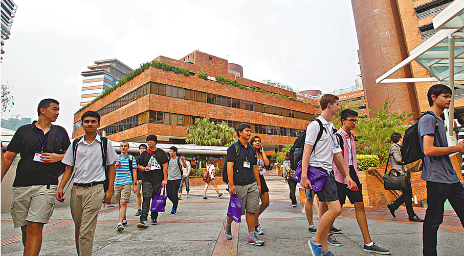 ●香港理工大學於THE最新公布的世界大學排名中，在商業與經濟學科排名第二十五位，較對上一年上升四位。圖為理大校園。 資料圖片