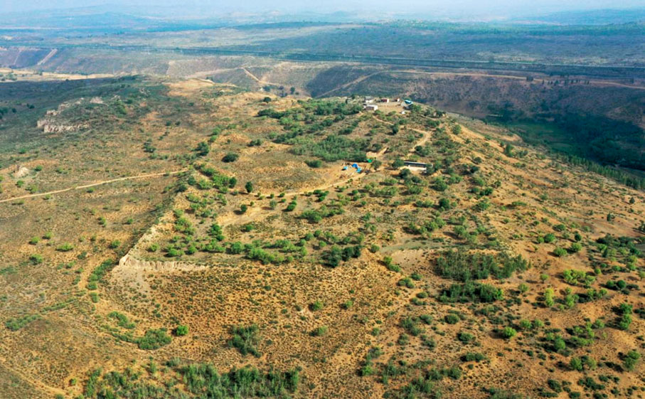 ●清平堡遺址全景。