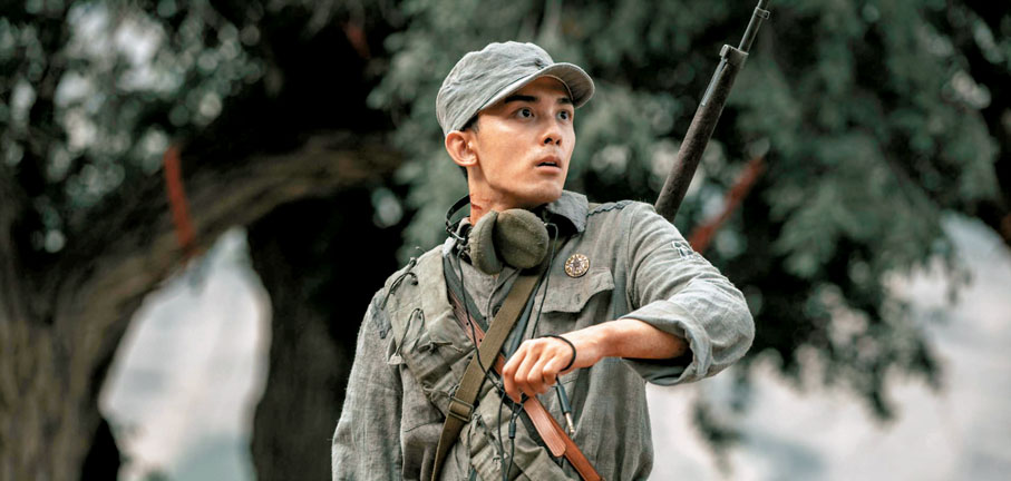 ●吳磊在戲中飾演吳京兒子。