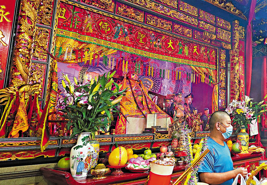 ● 秀茂坪大聖廟至今香火鼎盛。 資料圖片