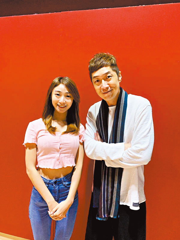 ●黃紫恩之前趁工作空當到藝訓班增值，獲馬浚偉指導。