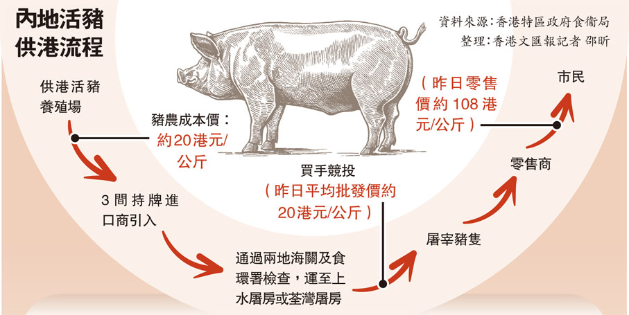 內地活豬供港流程