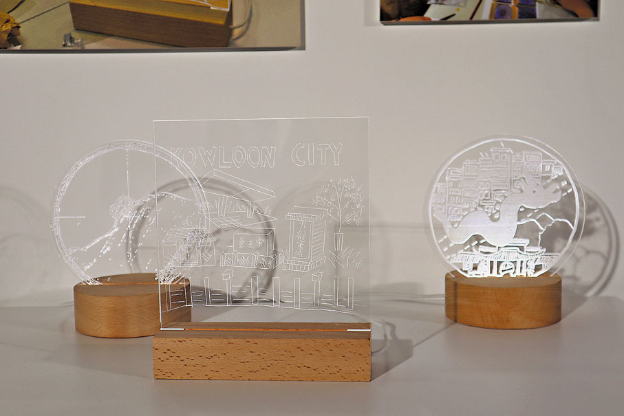 ●步行徑階段展中展出了市民於工作坊完成的作品。