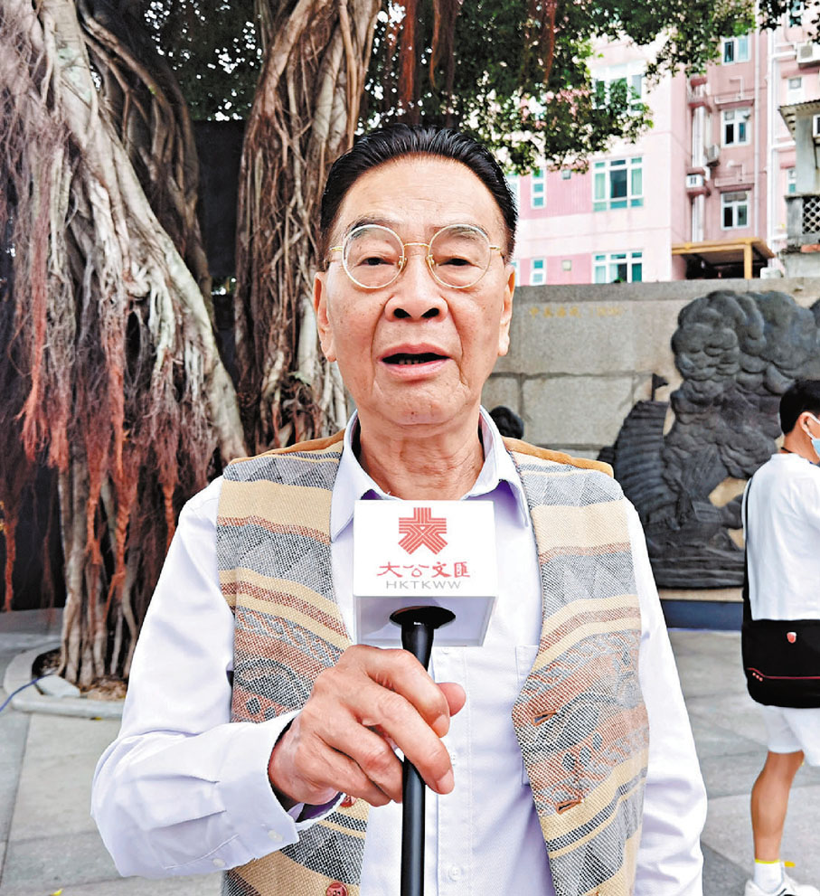 ●香港鹽田同鄉聯誼總會會長沙錦濤。香港文匯報記者郭若溪 攝