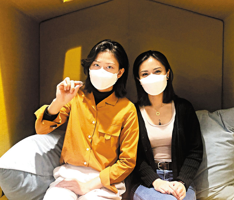 ●「幣傢伙」創辦人江瑞晶與楊嘉文。 香港文匯報記者  攝