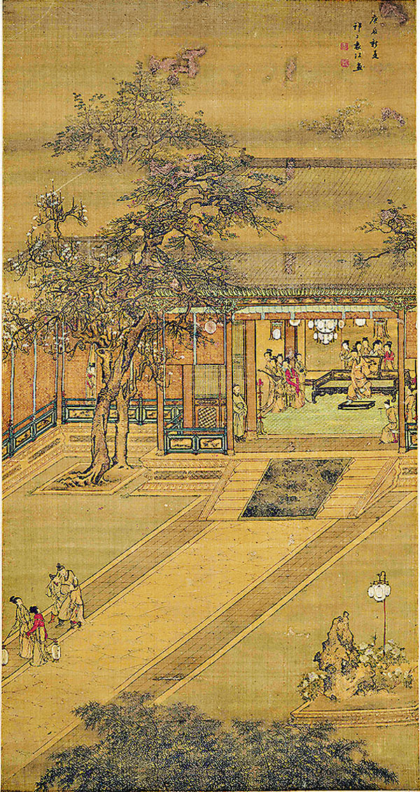 ●袁江《醉歸圖》