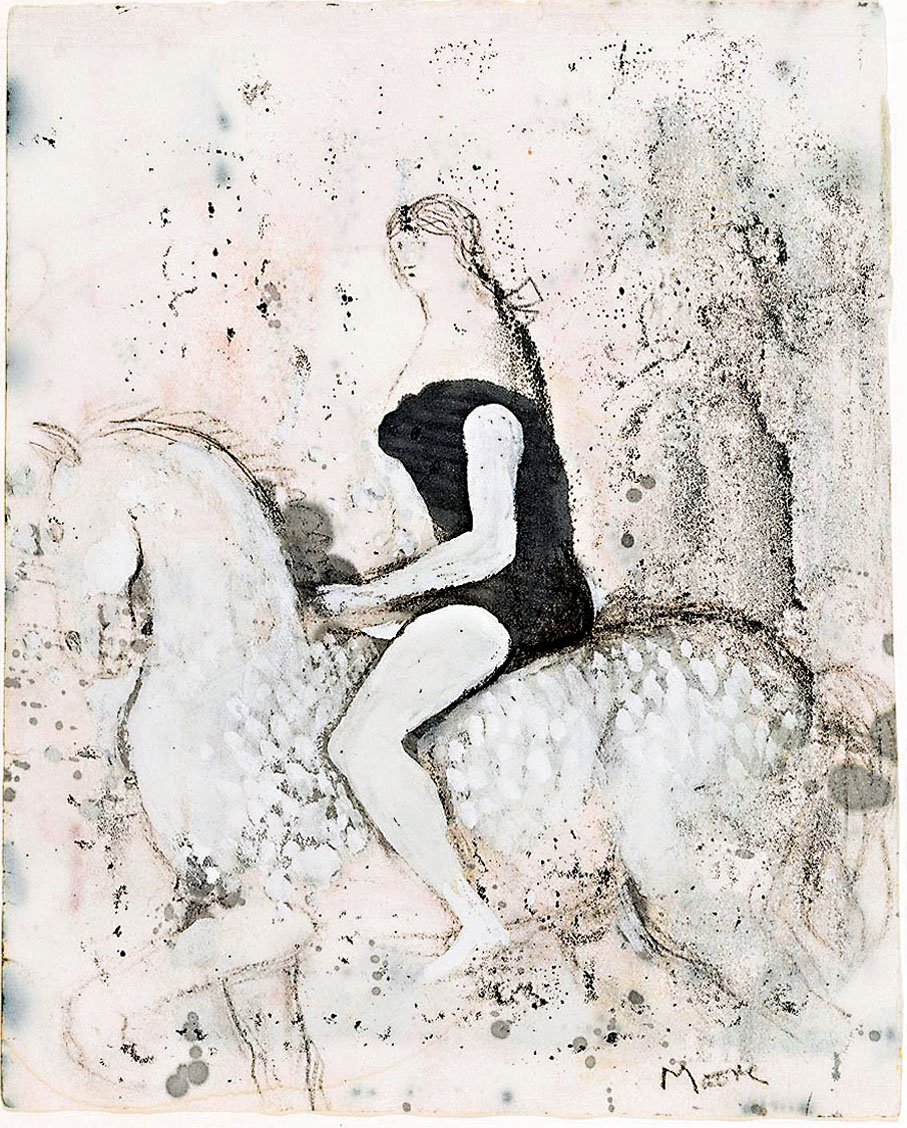 ●亨利·摩爾作品《馬戲團騎士》