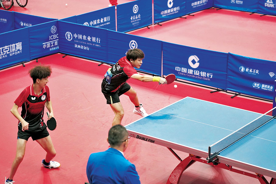 ●李銘業／唐志銘取得雙打金牌。香港殘疾人奧委會暨傷殘人士體育協會供圖