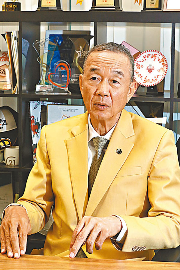 ●吳啟民指，世紀21香港透過世紀21於內地的龐大網絡，早已進駐大灣區。香港文匯報記者  攝