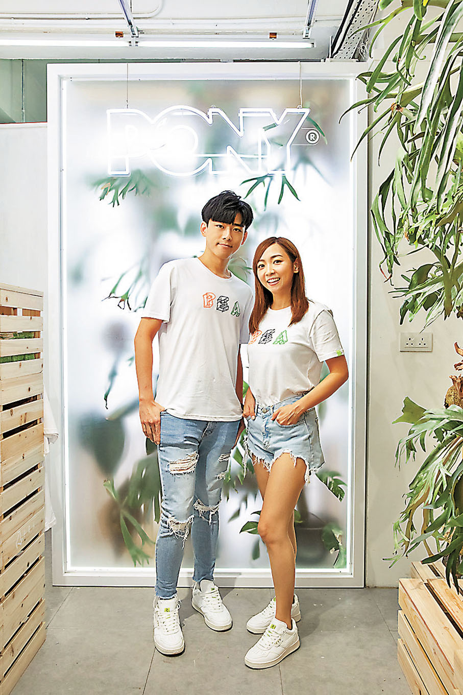 ●限定店以Upcycling為設計概念，打造一幅特色打卡牆。