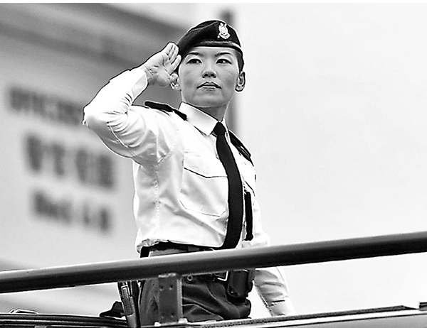 ●殉職女警林婉儀獲授予總督察（追授）榮譽職銜。資料圖片