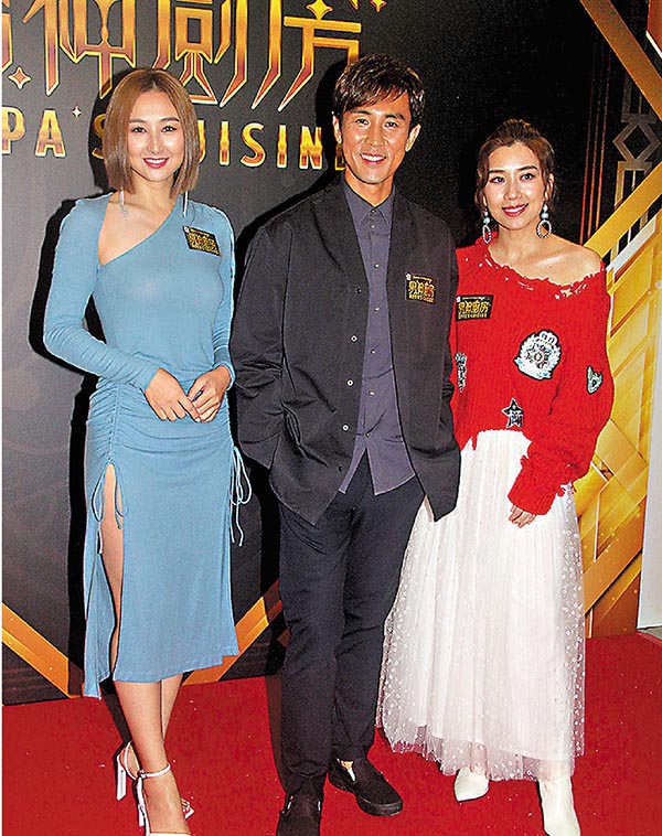 ● 高海寧(左)和黃智雯(右)視譚俊彥為男神。